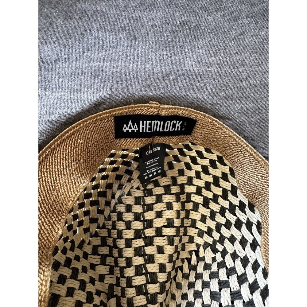 Hemlock Hat Co LANA UPF 50+ LIFEGUARD STRAW HAT Beach Summer Festival - Picture 2 of 4
